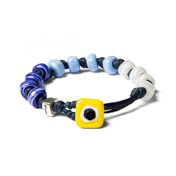 2 braccialetti dell'amicizia con perline in pietra naturale da 8