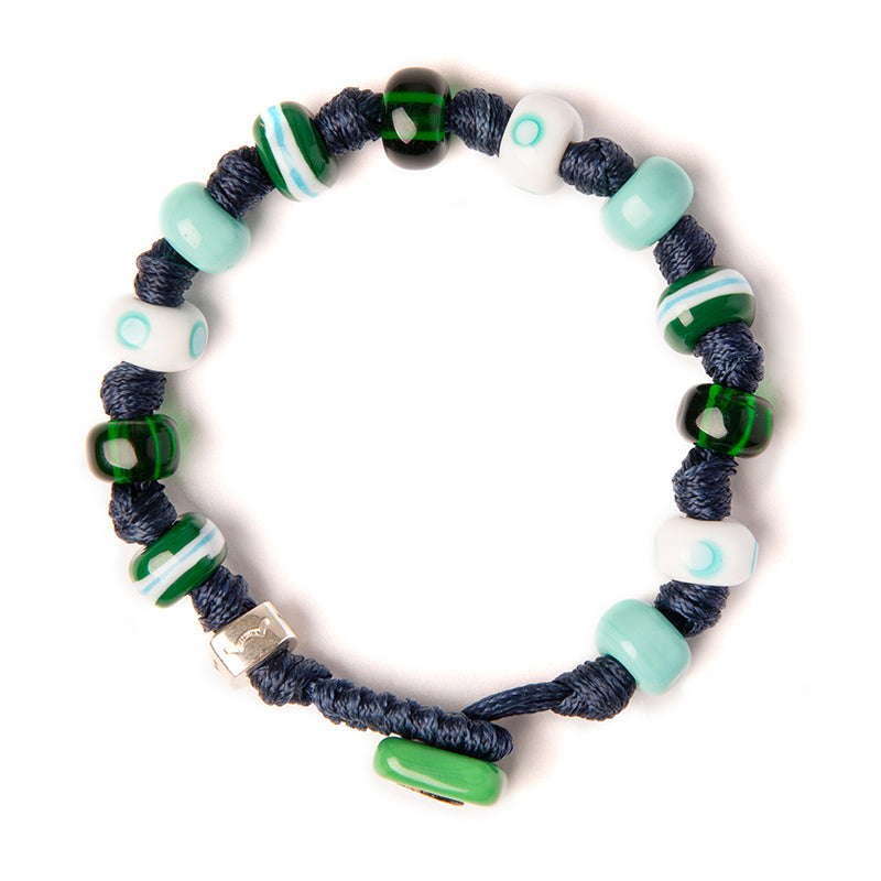 bracciale verde bianco nero aua